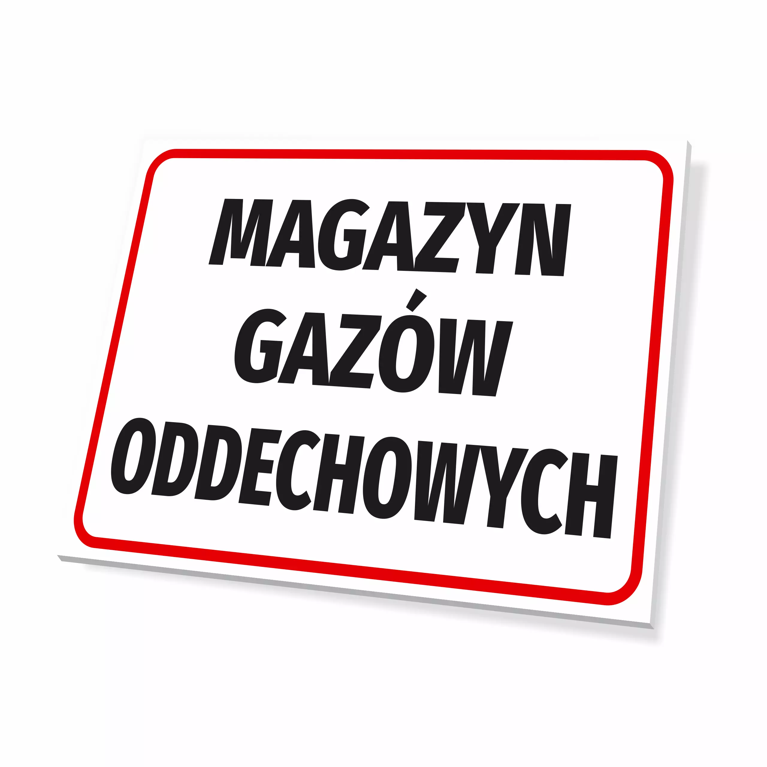 Tabliczka: Magazyn gazów oddechowych