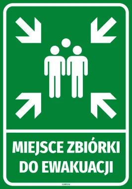 Naklejka Miejsce zbiórki do ewakuacji