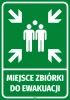 Naklejka Miejsce zbiórki do ewakuacji