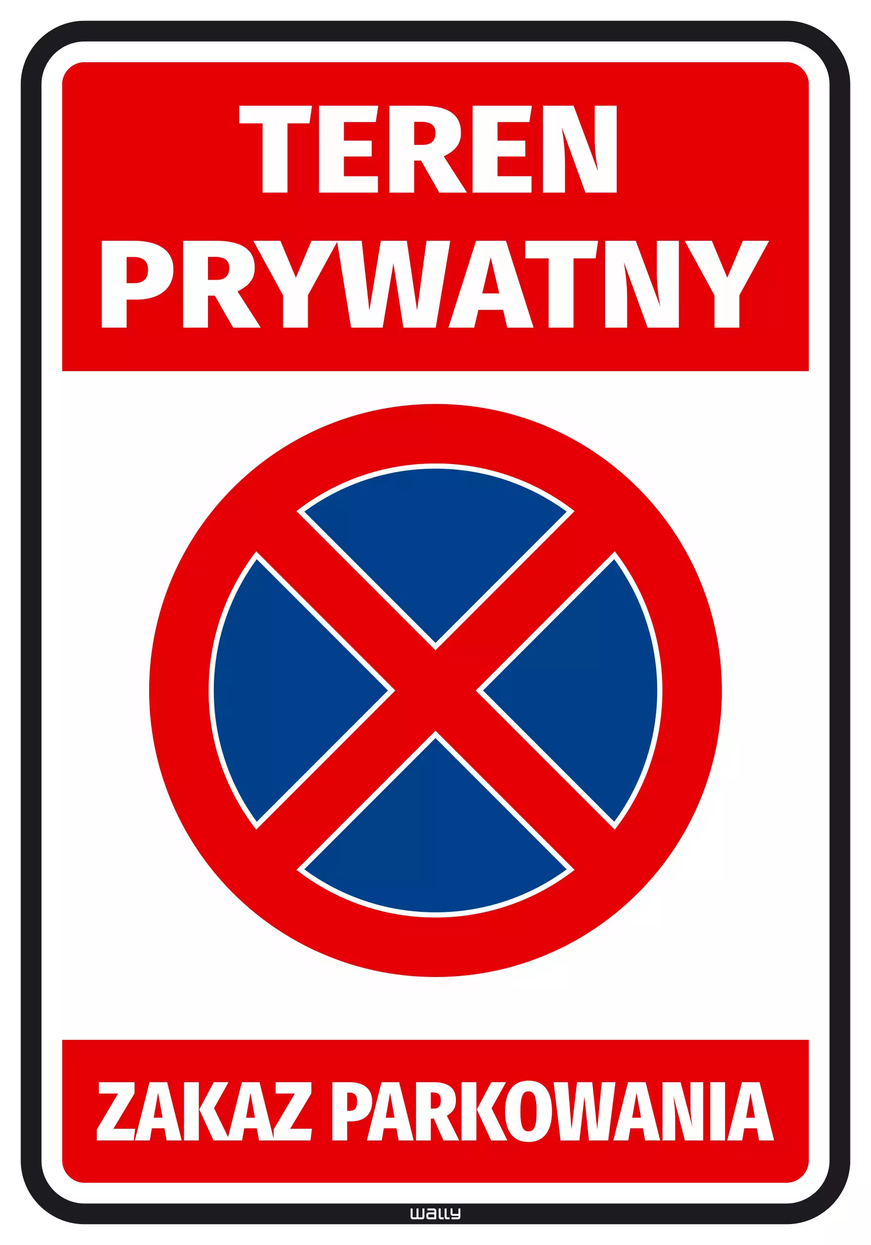 Naklejka Teren prywatny Zakaz parkowania