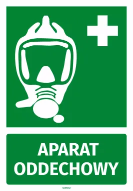 Naklejka informacyjna Aparat oddechowy
