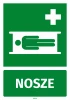 Naklejka informacyjna Nosze