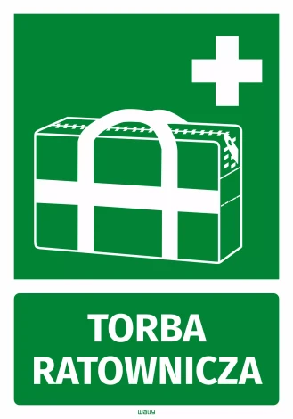 Naklejka informacyjna Torba ratownicza