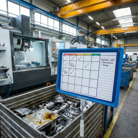 Tabliczka suchościeralna z indywidualnym nadrukiem w ramce na nóżce teleskopowej A3, A4, A5