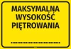 Naklejka informacyjna: Maksymalna wysokość piętrowania