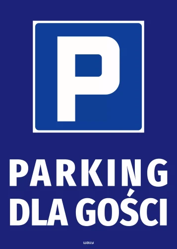 Naklejka informacyjna Parking dla gości