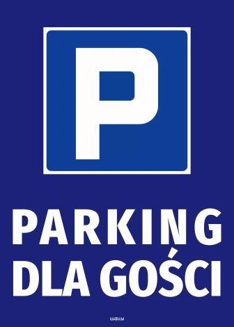 Naklejka informacyjna Parking dla gości