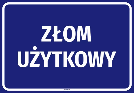 Naklejka: Złom użytkowy