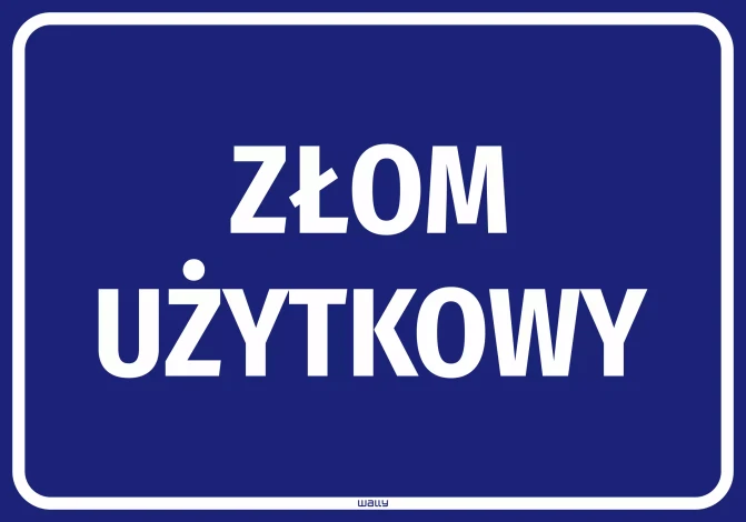 Naklejka: Złom użytkowy