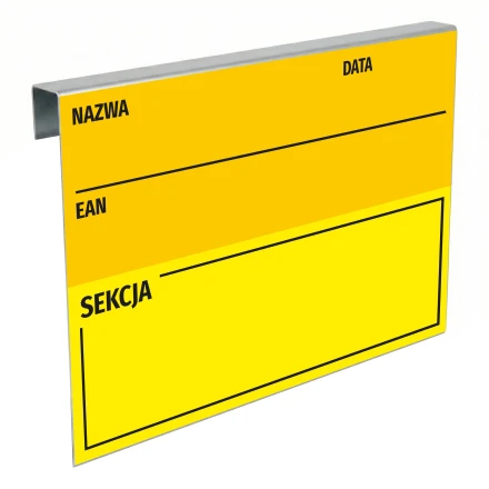 Zawieszka A4 do magazynu, z nadrukiem suchościeralna 010