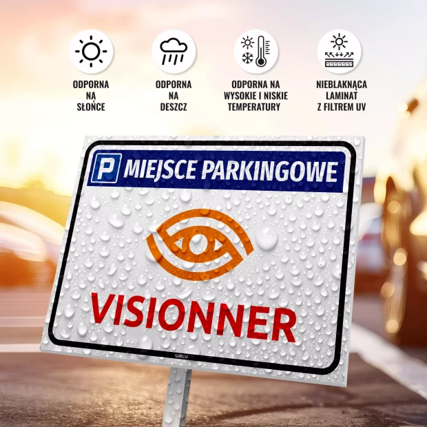 Tabliczka parkingowa z Twoim logo
