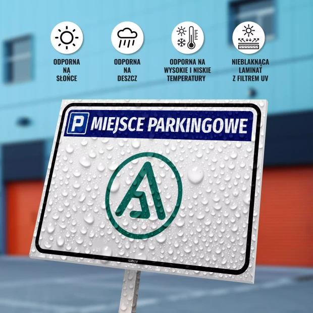 Tabliczka parkingowa z Twoim logo
