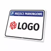 Tabliczka Miejsce parkingowe z Twoim logo