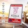 Tabliczka parkingowa Miejsce zarezerwowane z logo, zakaz parkowania