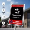 Tabliczka parkingowa Miejsce zarezerwowane z logo, zakaz parkowania