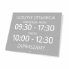 Tabliczka personalizowana Godziny otwarcia z dniami