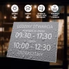 Tabliczka personalizowana Godziny otwarcia z dniami