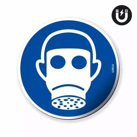 magnes: Chroń drogi oddechowe, symbol nakazu