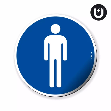 magnes: Tylko dla personelu, symbol nakazu