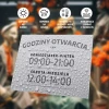 Tabliczka Godziny otwarcia z dniami do personalizacji