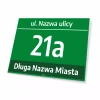 Tabliczka na dom z numerem i adresem