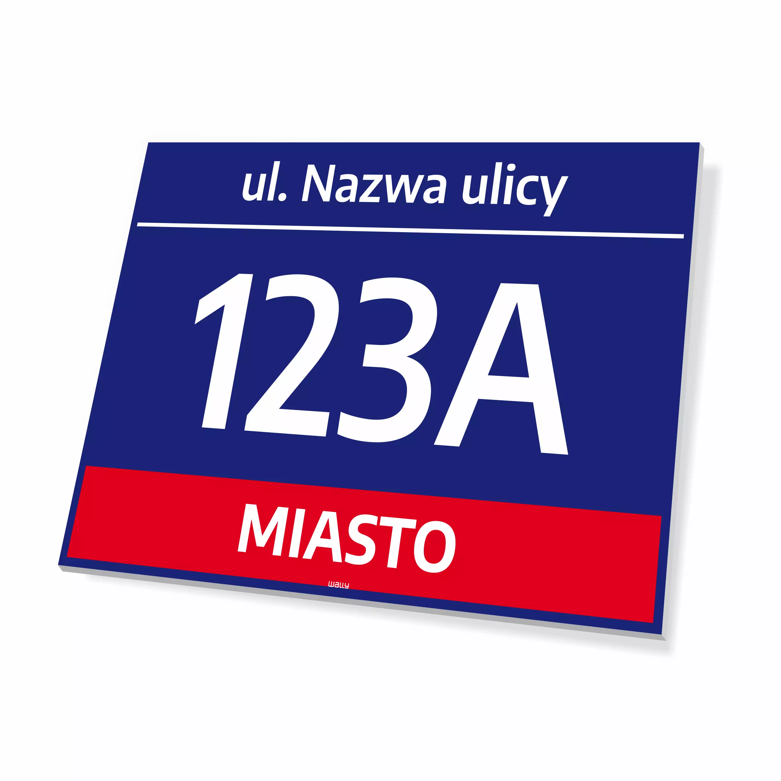 Tabliczka adresowa na dom - ulica, numer i miasto