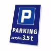 Tabliczka: Parking powyżej 3.5 t
