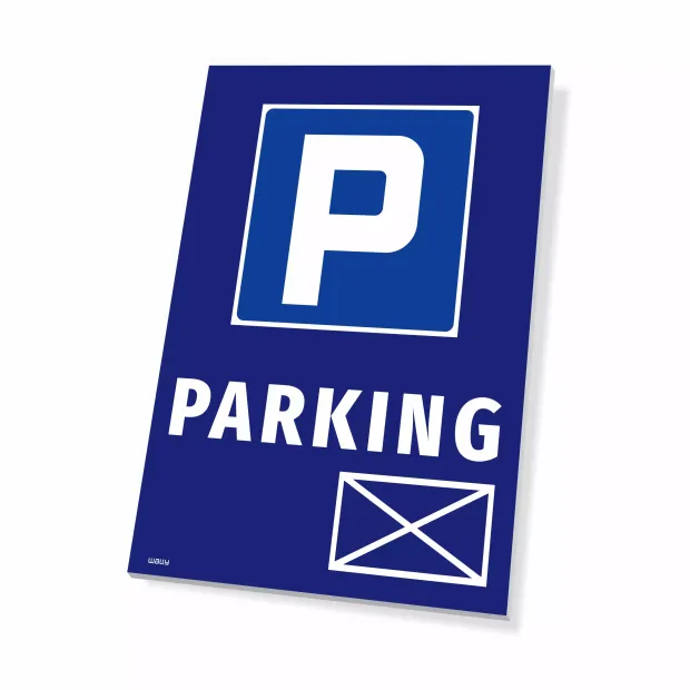Tabliczka parkingowa z symbolem koperty