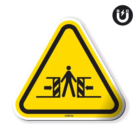 Magnes: Uwaga! Niebezpieczeństwo zgniecenia bocznego