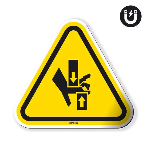 Magnes: Uwaga! Ryzyko zgniecenia dłoni