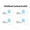 Tablica magnetyczna suchościeralna lean planer kratka drobna 006 - Wzór graficzny. Prosta siatka z małymi kwadratami