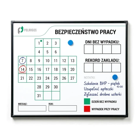 Tablica suchościeralna magnetyczna w ramie aluminiowej z własnym nadrukiem na wymiar - Wzór graficzny. Prosta siatka