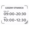Naklejka -  Godziny otwarcia do personalizacji
