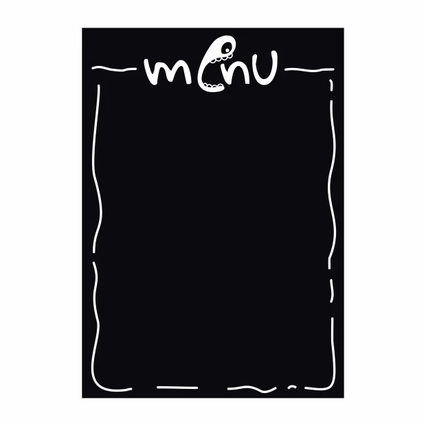 Tablica do pisania kredą do restauracji, baru menu 106