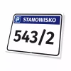 Tabliczka - Stanowisko z symbolem miejsca parkingowego
