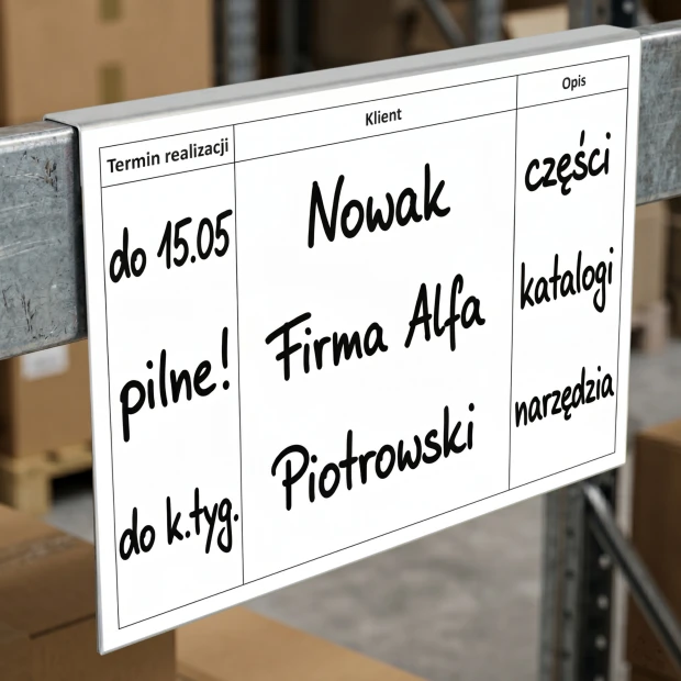 Zawieszka magazynowa suchościeralna A4 na nadstawki paletowe 002