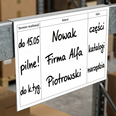 Zawieszka magazynowa suchościeralna A4 na nadstawki paletowe 002