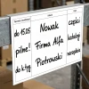 Zawieszka magazynowa suchościeralna  A4 na nadstawki paletowe 002