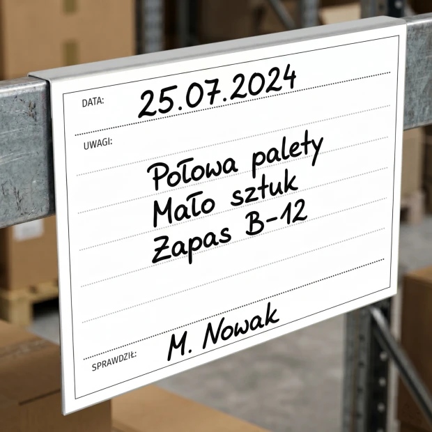 Zawieszka magazynowa suchościeralna A4 na nadstawki paletowe 003
