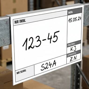 Zawieszka na nadstawki paletowe, suchościeralna A4, 006