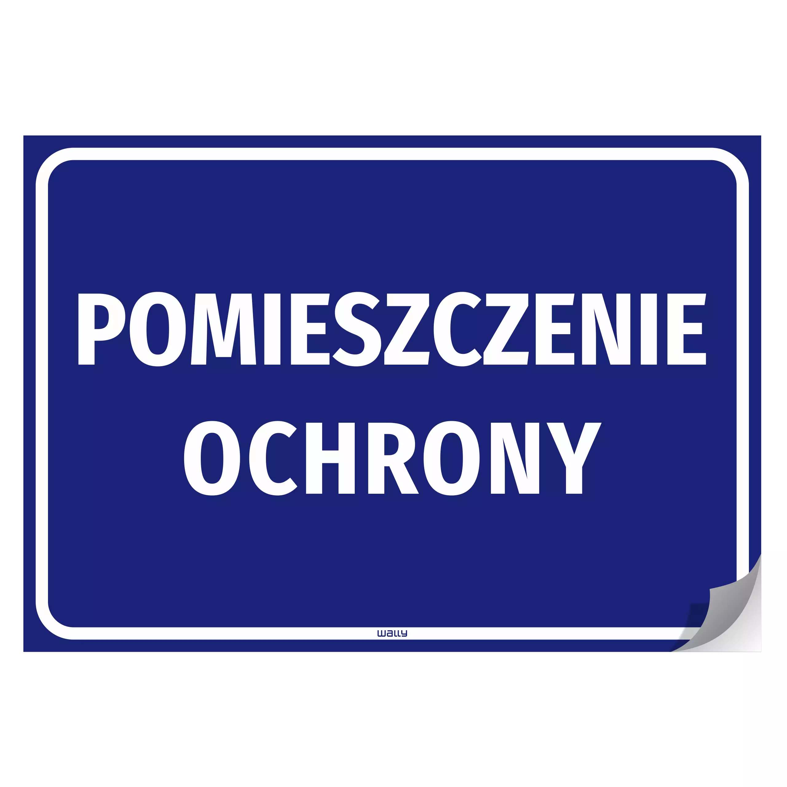 Naklejka informacyjna pomieszczenie ochrony