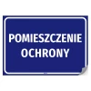 Naklejka informacyjna: pomieszczenie ochrony