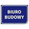 Naklejka na drzwi: biuro budowy