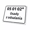 Tabliczka kod i nazwa odpadu, do personalizacji