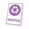 Tabliczka na kosz z odpadami: Tekstylia