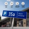 Tabliczka na parking: Miejsce prywatne, oznaczenie, numeracja do personalizacji