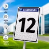 Tabliczka parkingowa Stanowisko z oznaczeniem, numerem