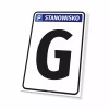 Tabliczka parkingowa Stanowisko z oznaczeniem, numerem