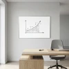 Tablica magnetyczna suchościeralna 100x60 cm w ramie aluminiowej 