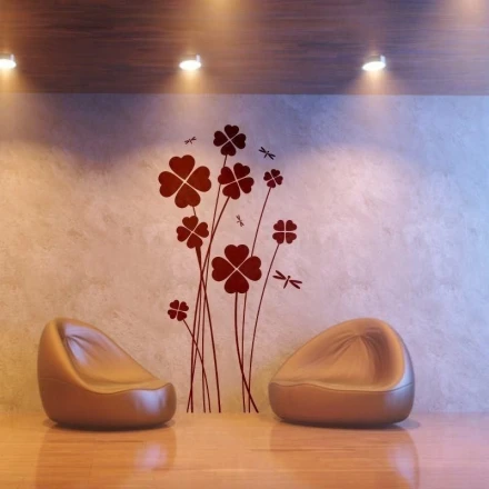 Naklejka koniczynka 1355